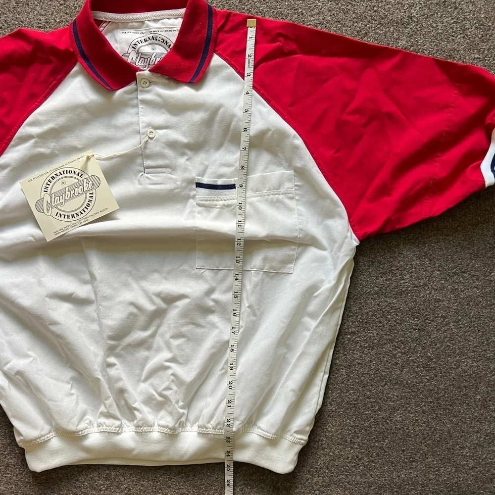 Vintage Claybrooke Colorblock Raglan‎ Short Sleeve Retro Golf Polo Shirt Men’s M_10